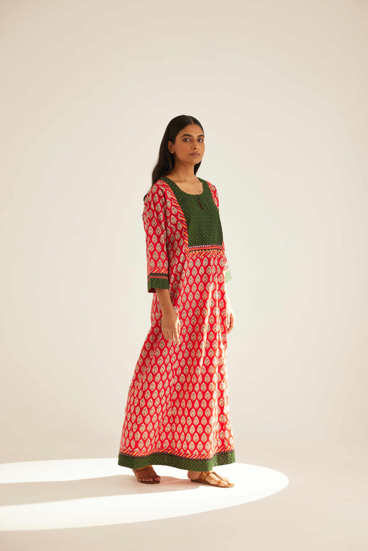 Yoke Caftan Red White Green (8569210929451)