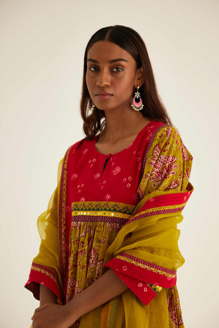Rozana Chiffon Dupatta Ochre (8569622823211)