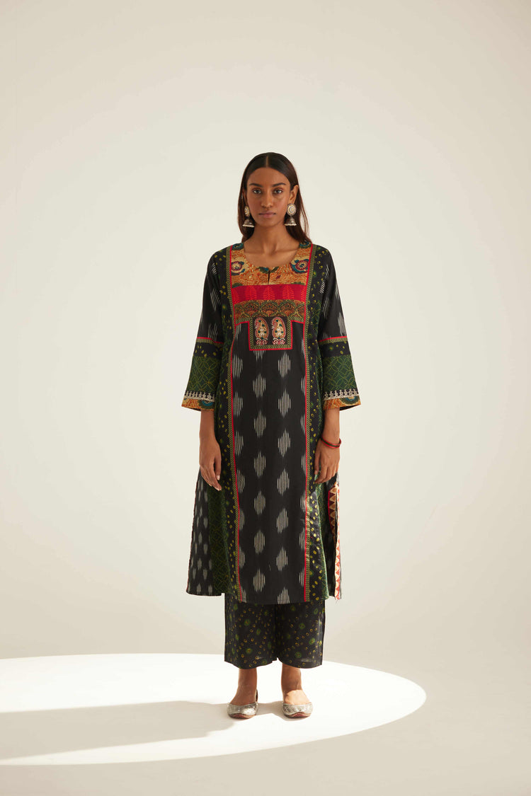 Rozana Pant Black Green (8569522159915)