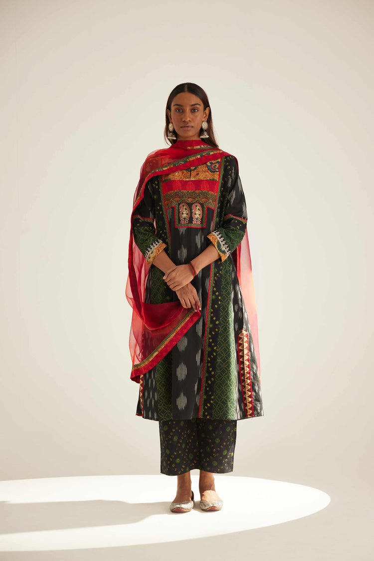 Rozana Pant Black Green (8569522159915)