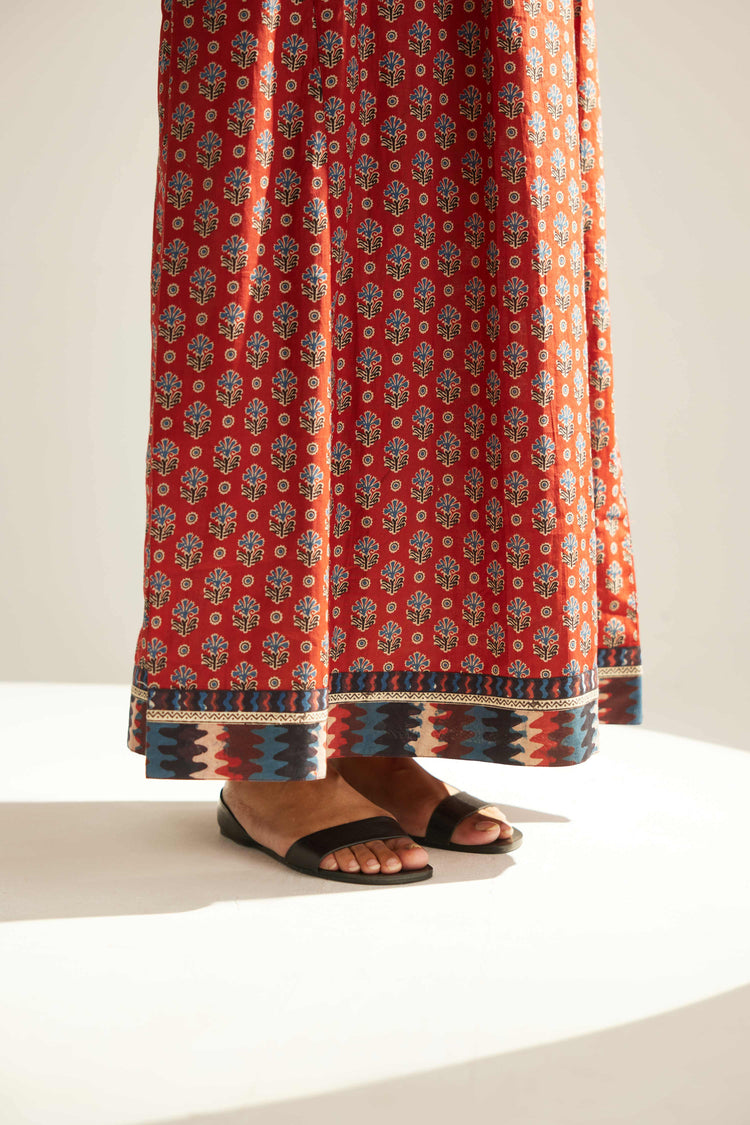 Yoke Caftan Maroon Blue (8569203196203)