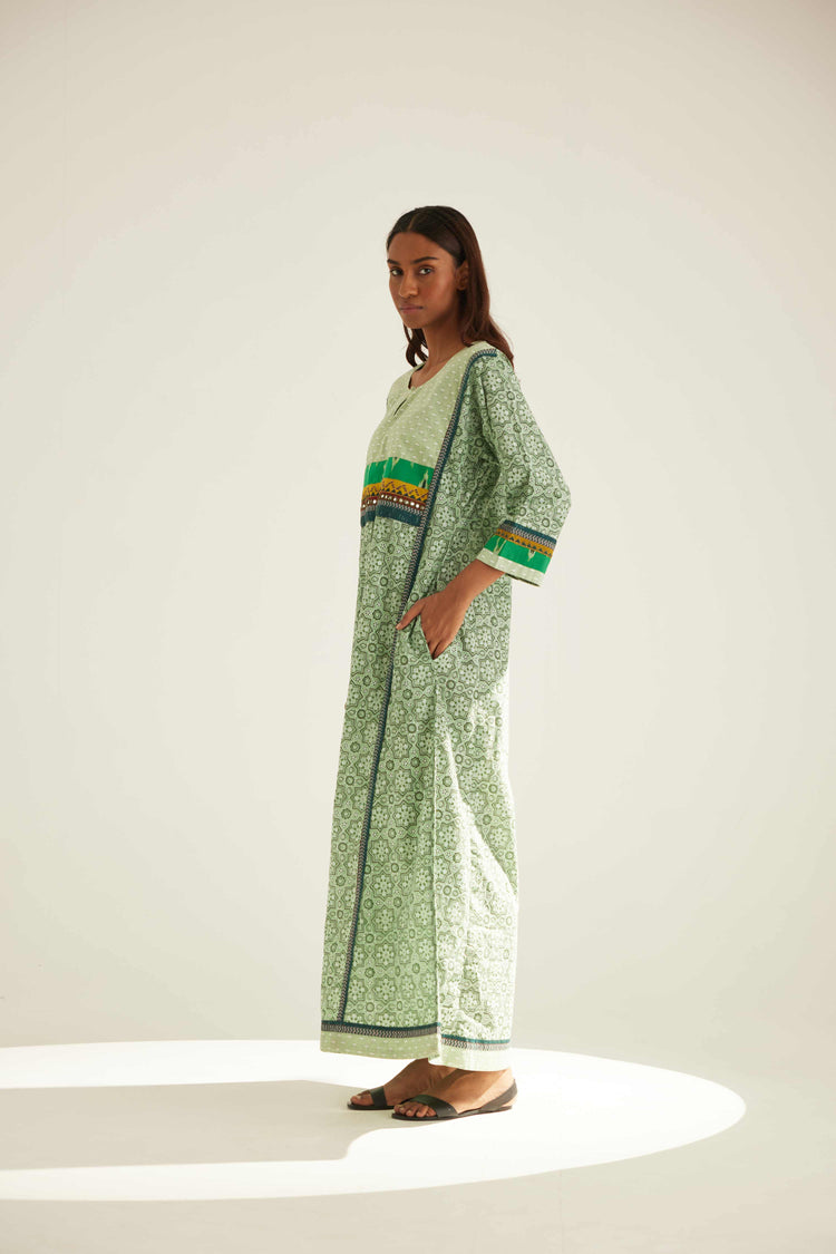 Afreen Caftan Mint Green (8569207128363)