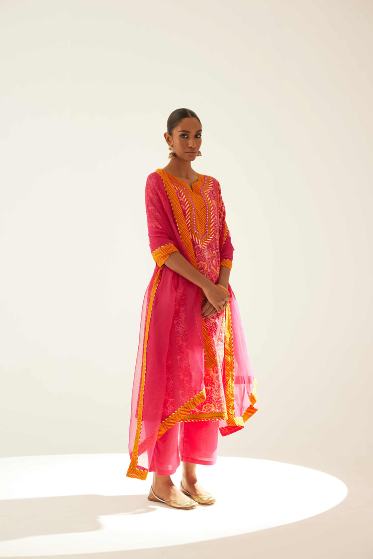 Rozana Chiffon Dupatta Pink (8571289174315)
