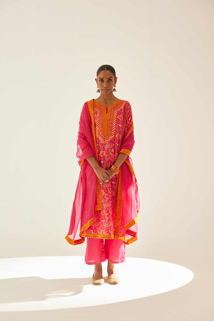 Rozana Chiffon Dupatta Pink (8571289174315)