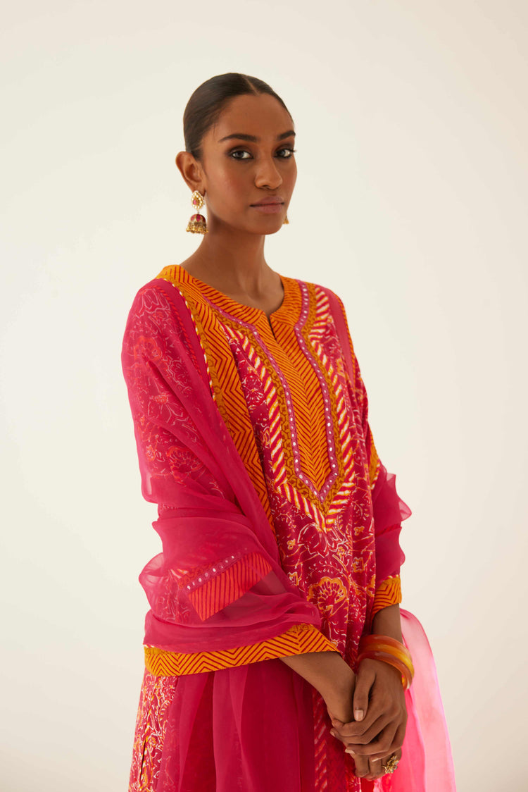 Rozana Chiffon Dupatta Pink (8571289174315)