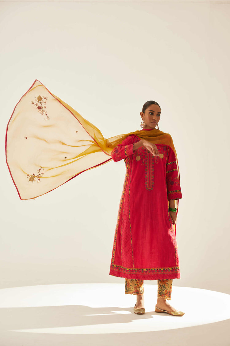 Bagh Dupatta Mustard (8569807503659)