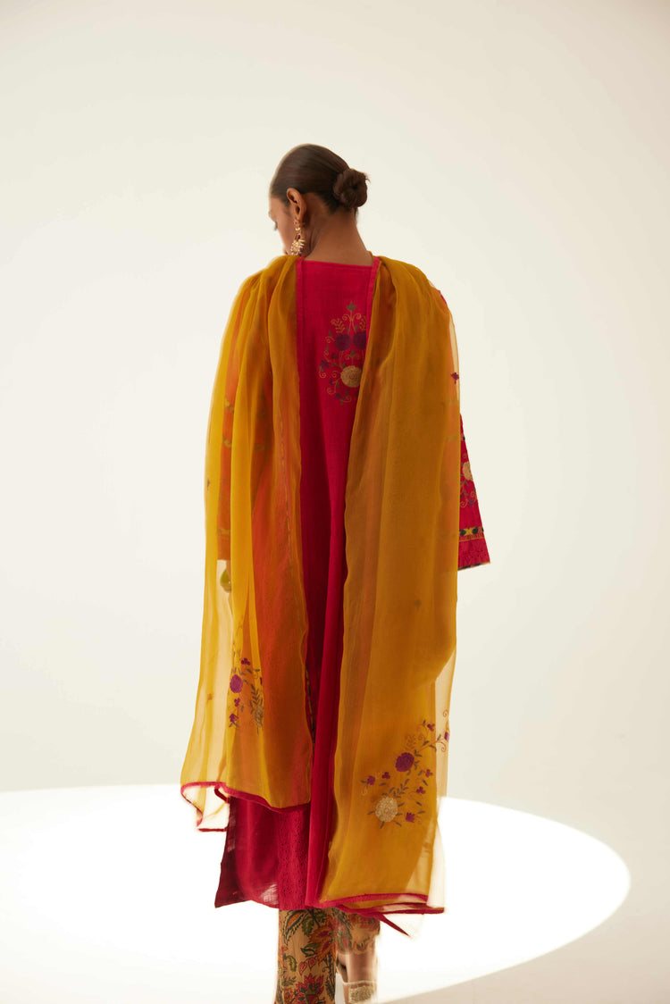 Bagh Dupatta Mustard (8569807503659)
