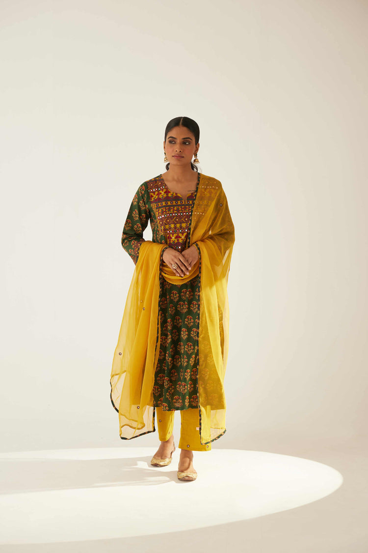 Tulsi Dupatta Mustard (8569810583851)