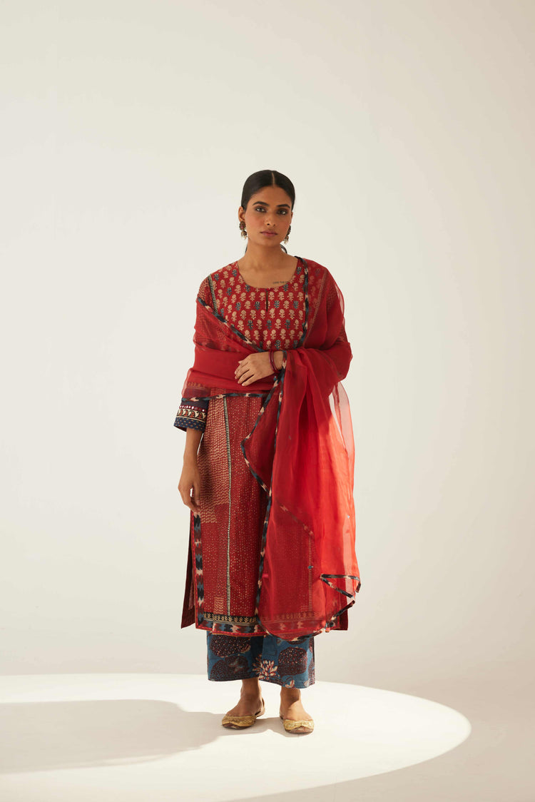 Rozana Chiffon Dupatta Maroon (8569685049643)
