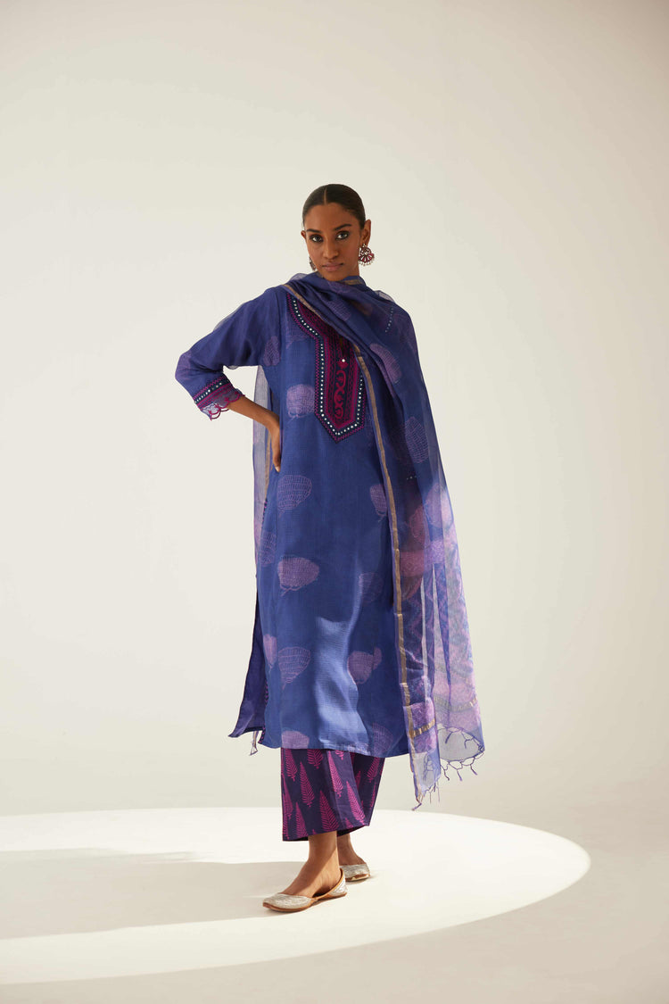 Rozana Kurta Purple (8569485164843)