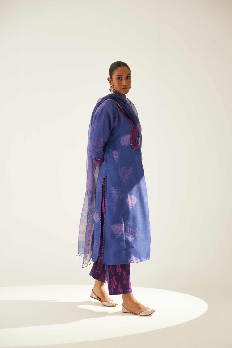 Rozana Kurta Purple (8569485164843)