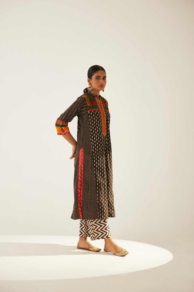 Rang Kurta Black White (8569423855915)