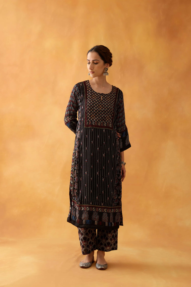 Miran Kurta Black (8828195897643)