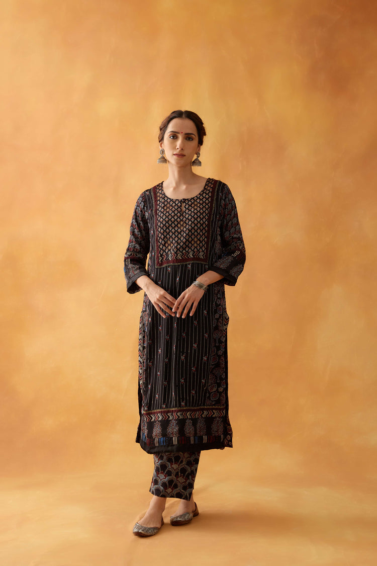 Miran Kurta Black (8828195897643)