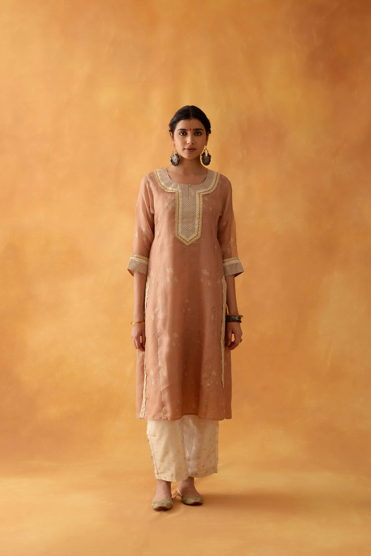 Rozana Kurta Light Brown (8828188262699)