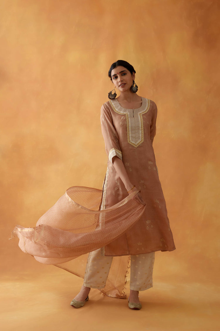 Rozana Kurta Light Brown (8828188262699)