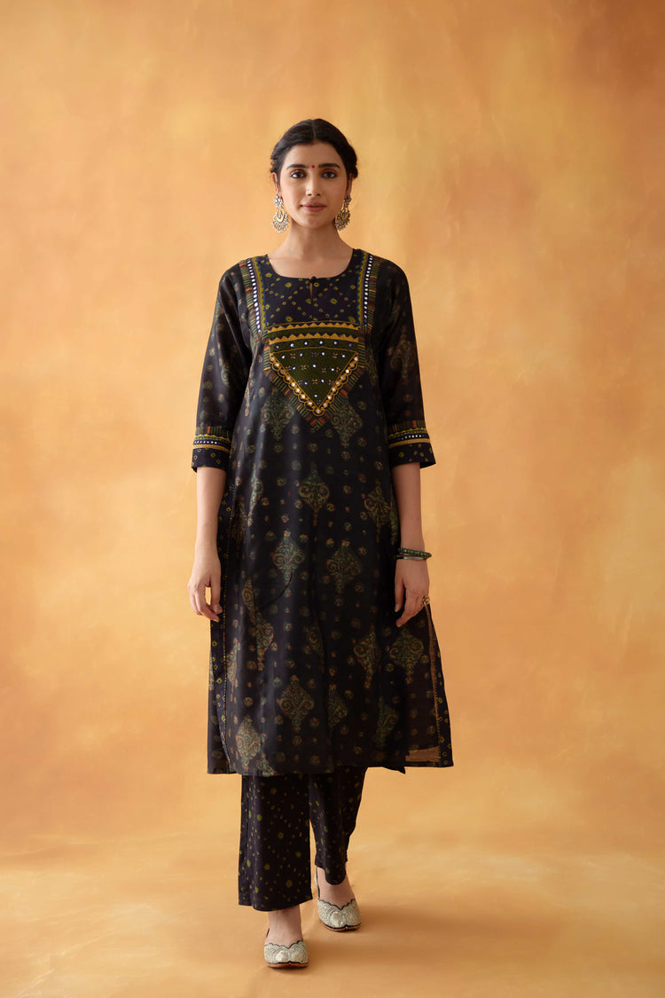 Rozana Pant Black Green (8828454830379)