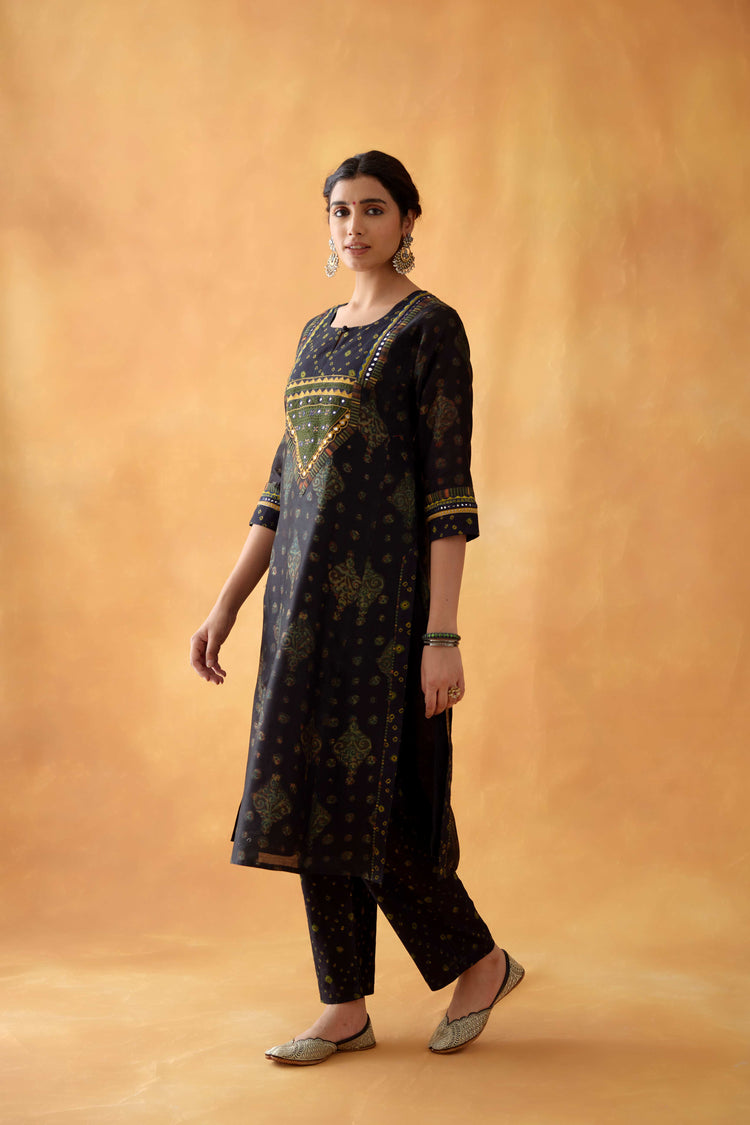 Rozana Pant Black Green (8828454830379)
