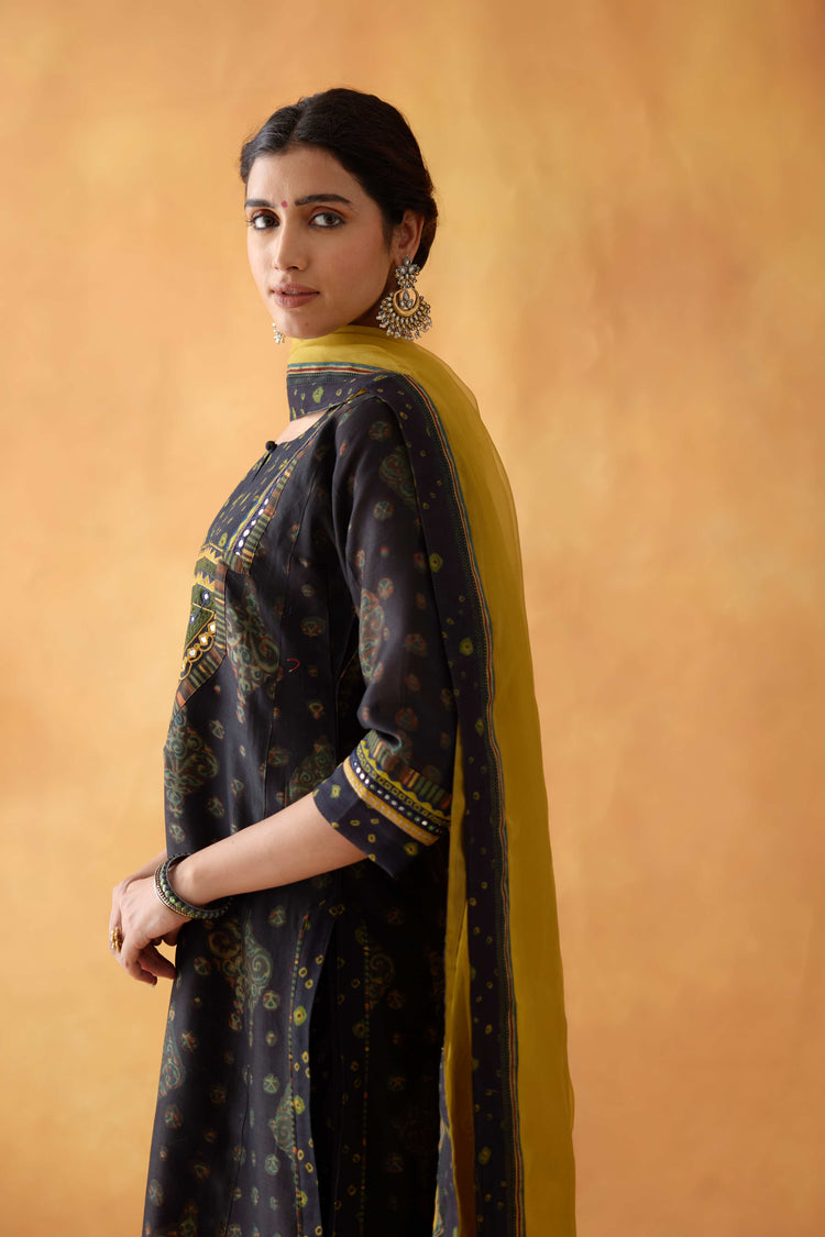 Rozana Chiffon Dupatta Mustard (8828614082859)