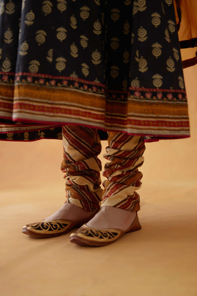 Navya Churidar Beige Mustard (8828673294635)