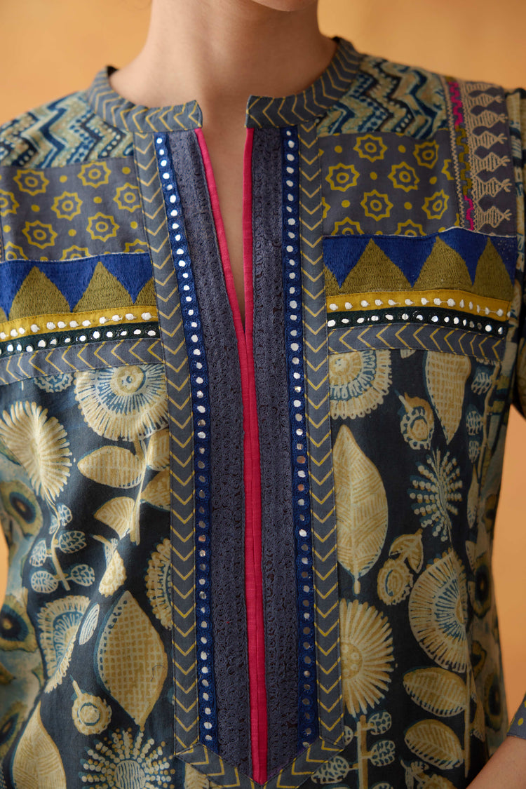 Rang Kurta Stone Blue Beige (8828293546283)