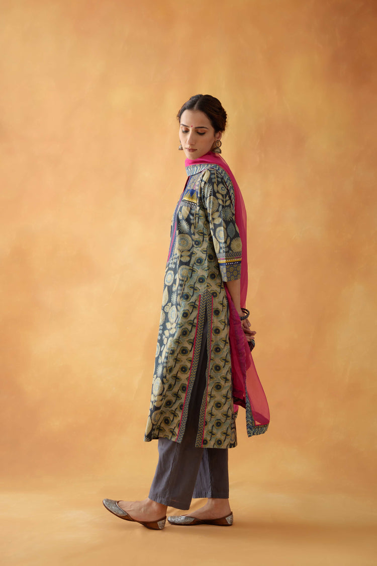 Rang Kurta Stone Blue Beige (8828293546283)