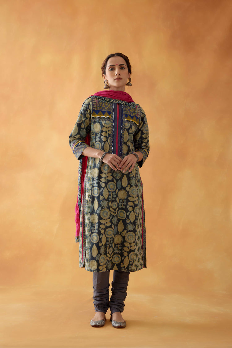 Rang Kurta Stone Blue Beige (8828293546283)