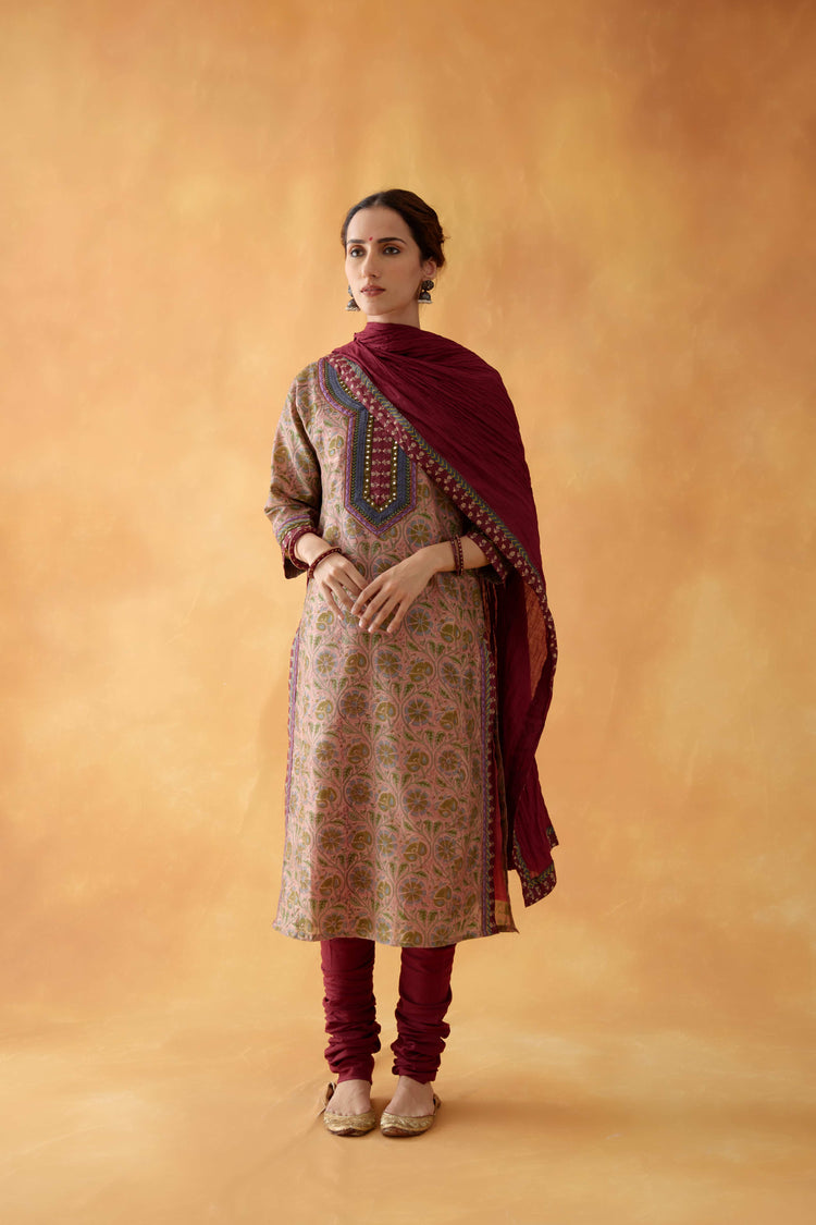 Rozana Kurta Light Mauve (8828237545771)