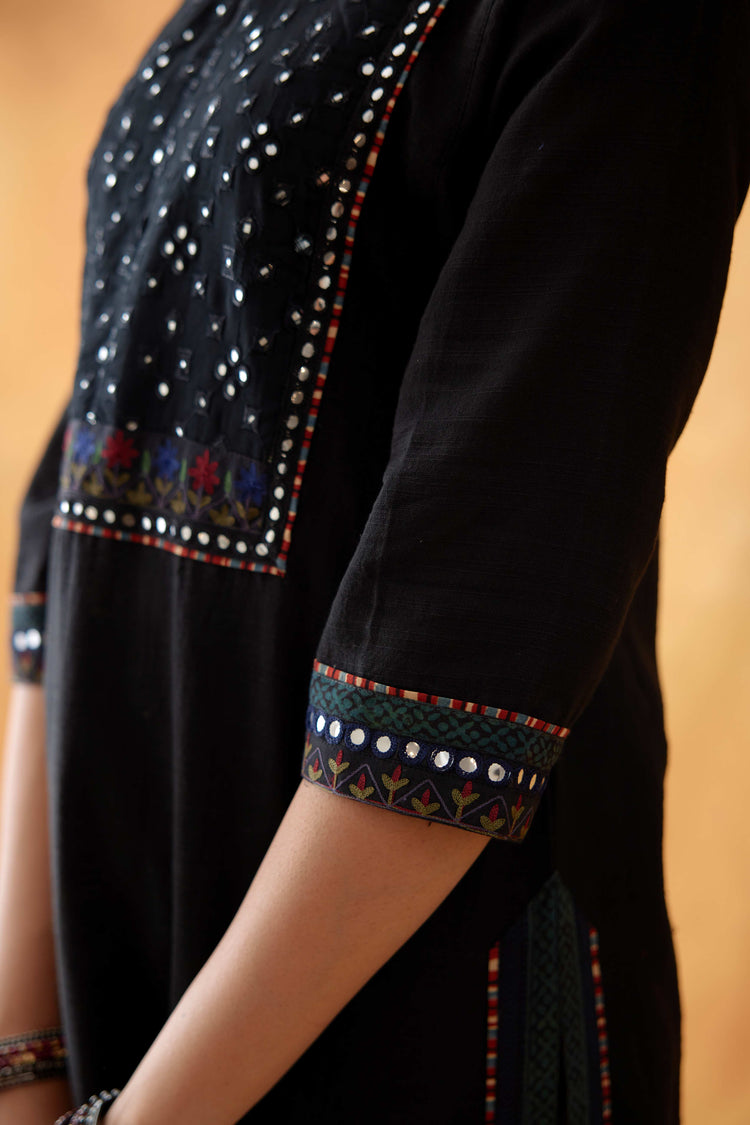 Yoke Kurta Black (8828301803819)