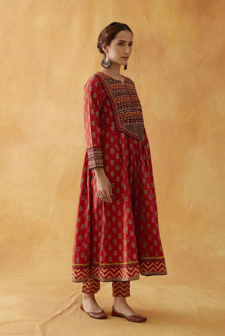 Navya Kurta Maroon (8810316202283)