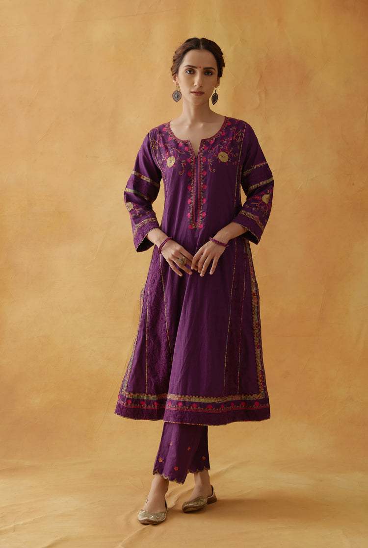 Bagh Kurta Purple (8810289824043)