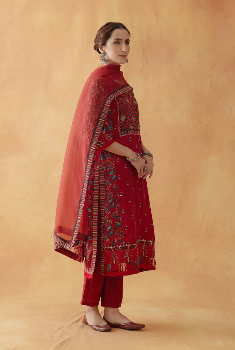 Miran Kurta Red (8810179854635)