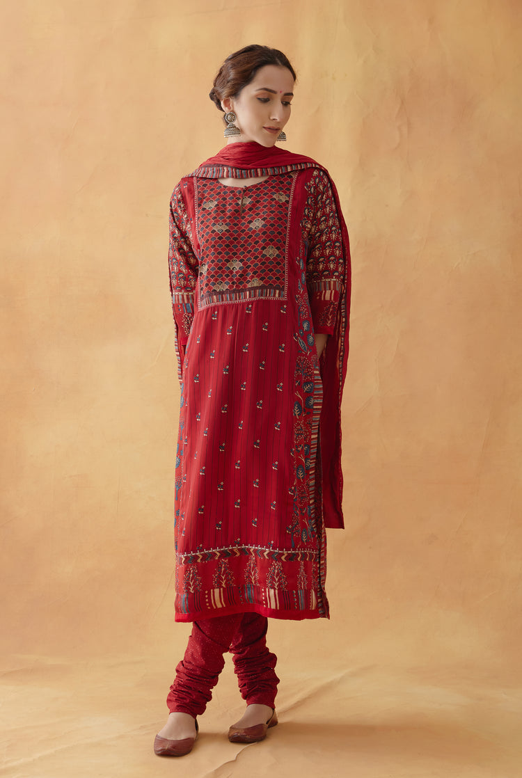 Miran Kurta Red (8810179854635)