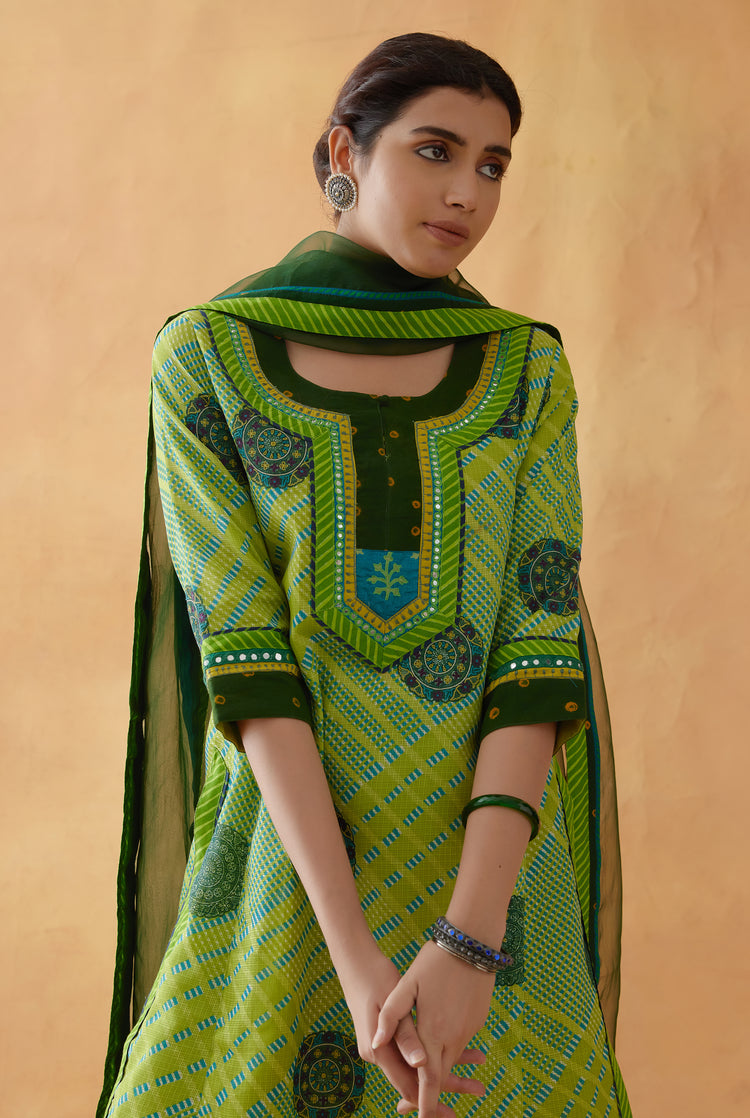 Rozana Chiffon Dupatta Dark Green (8811454333227)