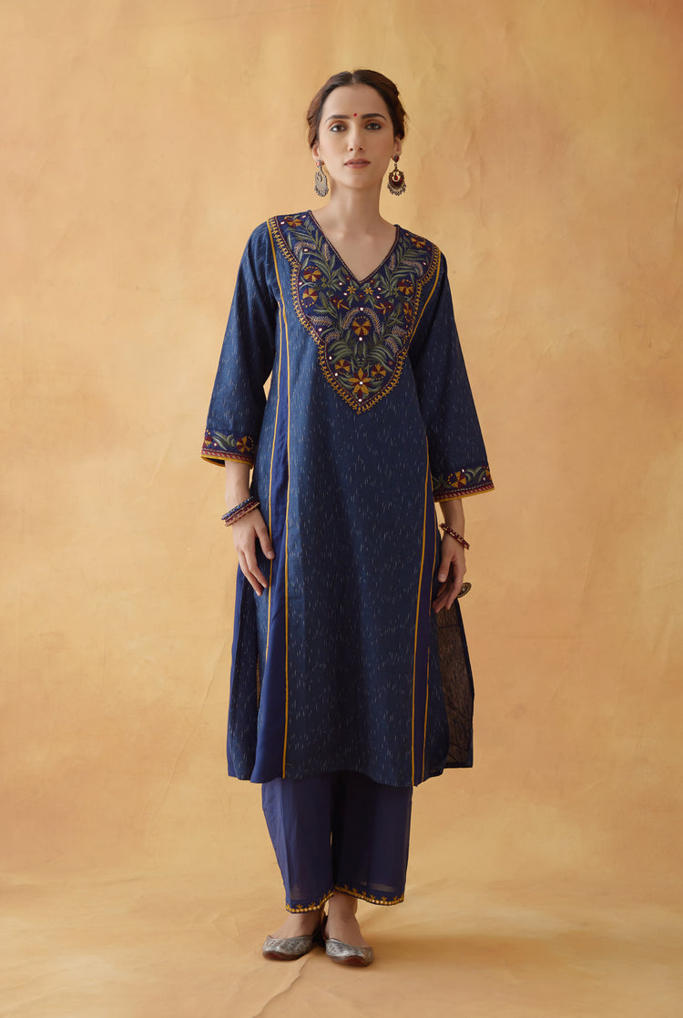 Tulsi Kurta Indigo (8811387814187)