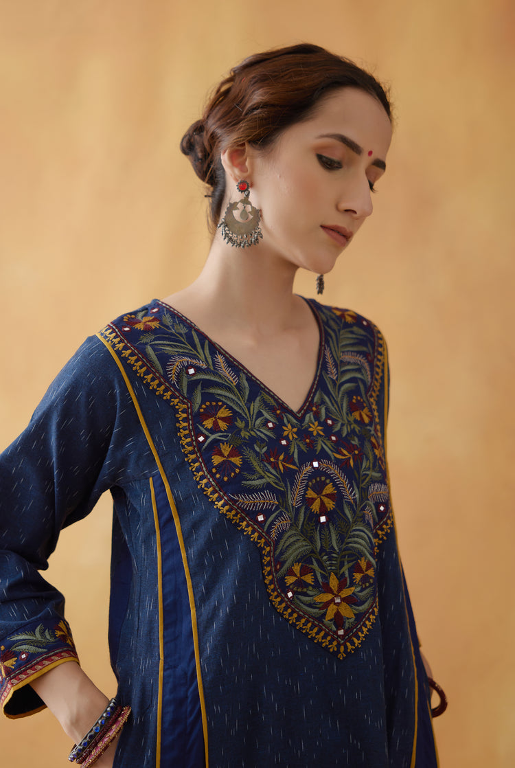 Tulsi Kurta Indigo (8811387814187)