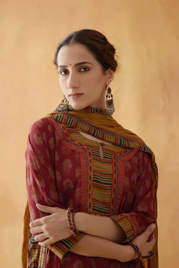 Anu Kurta Rust Maroon (8810249781547)