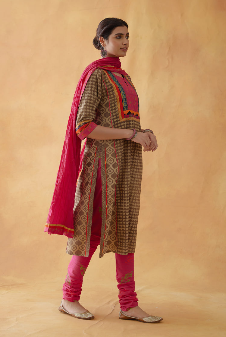 Yoke Kurta Cedar Beige (8810262200619)