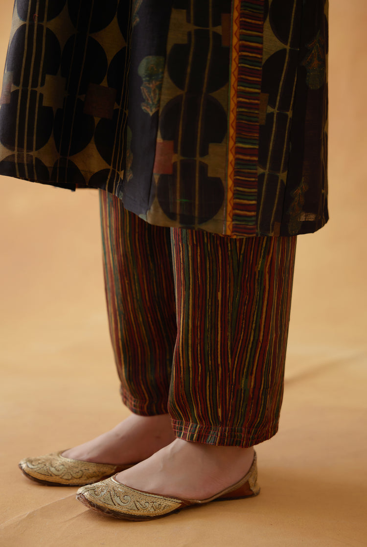 Rozana Pant Beige Green Maroon (8811410784555)