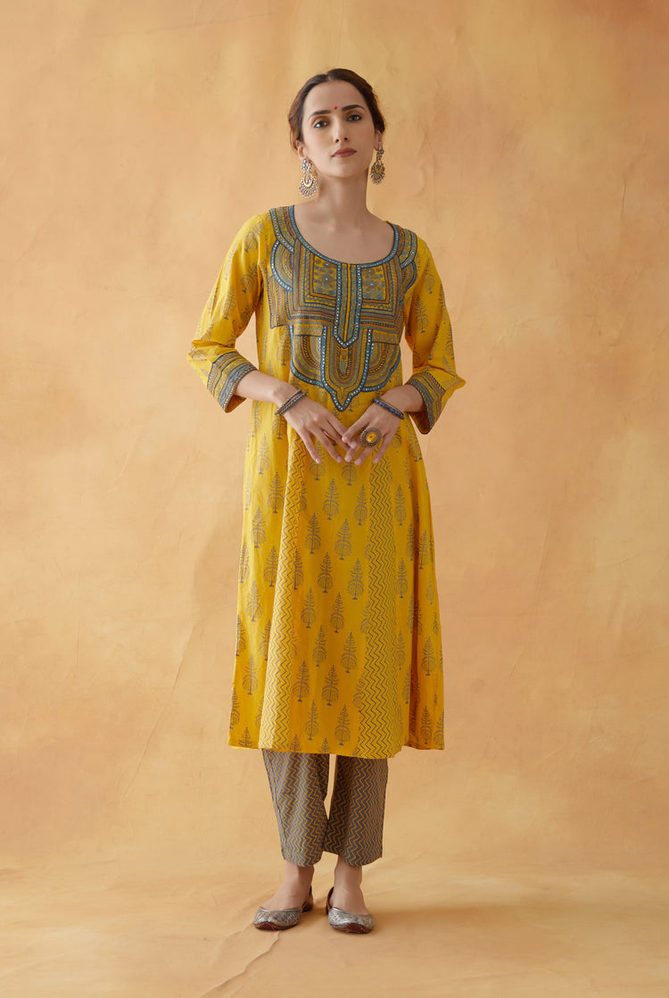 Baruni Kurta Yellow (8811376607531)