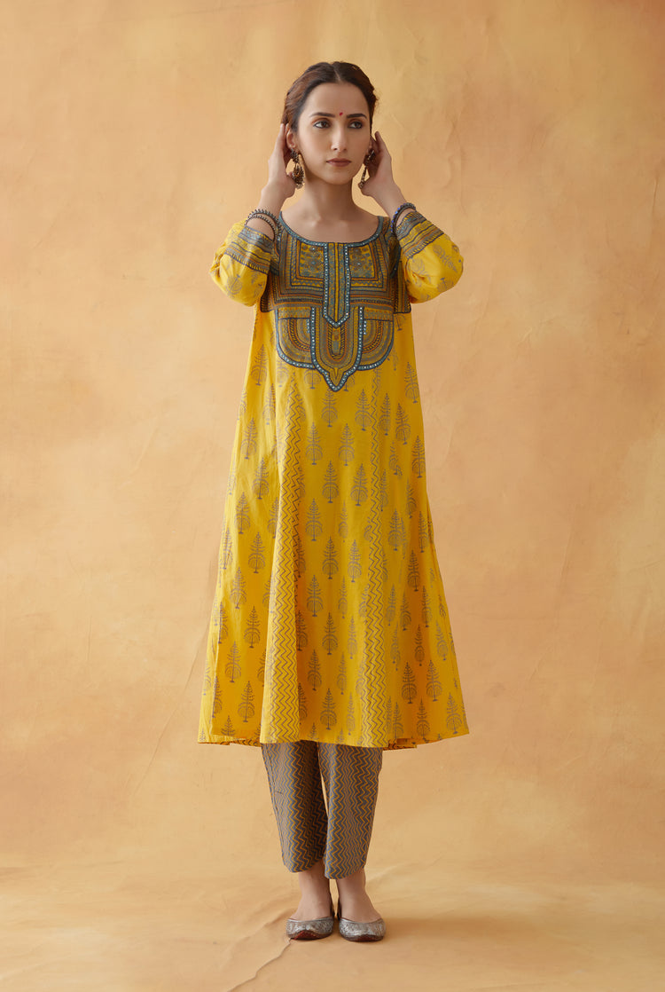 Baruni Kurta Yellow (8811376607531)