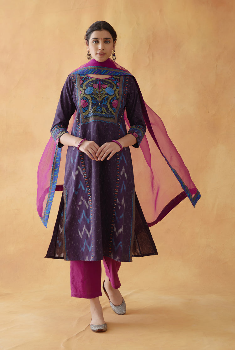 Choga Kurta Purple (8810243064107)