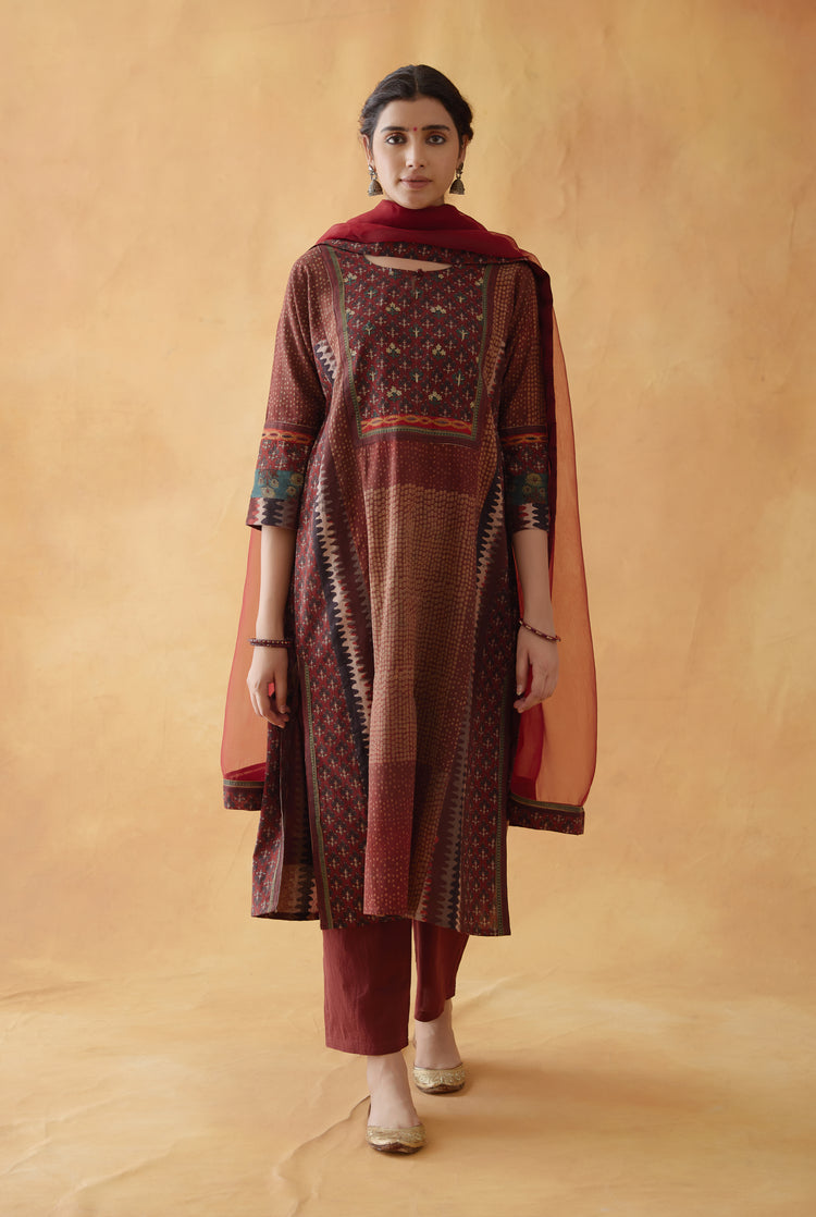Rozana Pant Maroon (8811416781099)