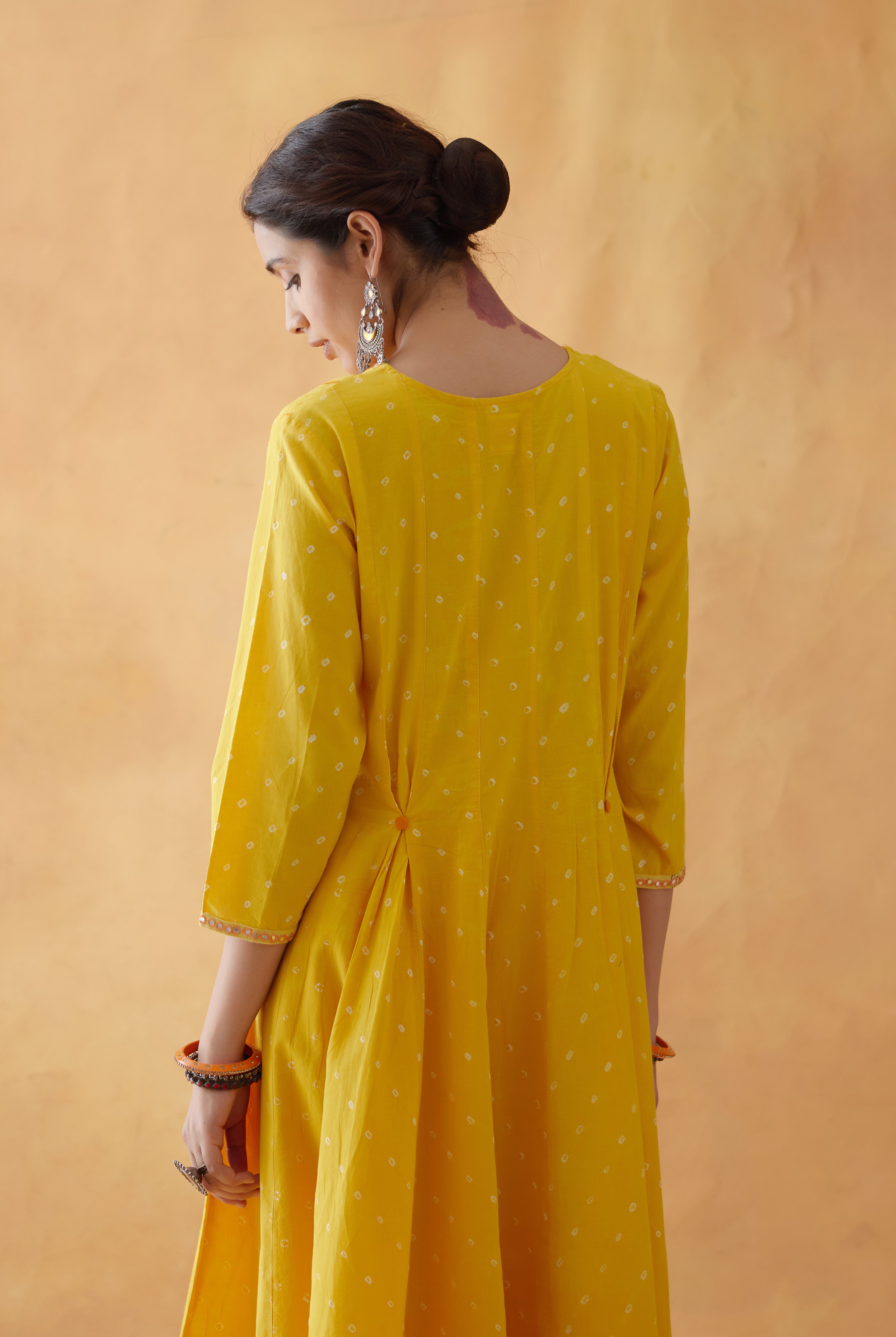 Mehtab Kurta Yellow ( Set of 2 ) (8811859509547)