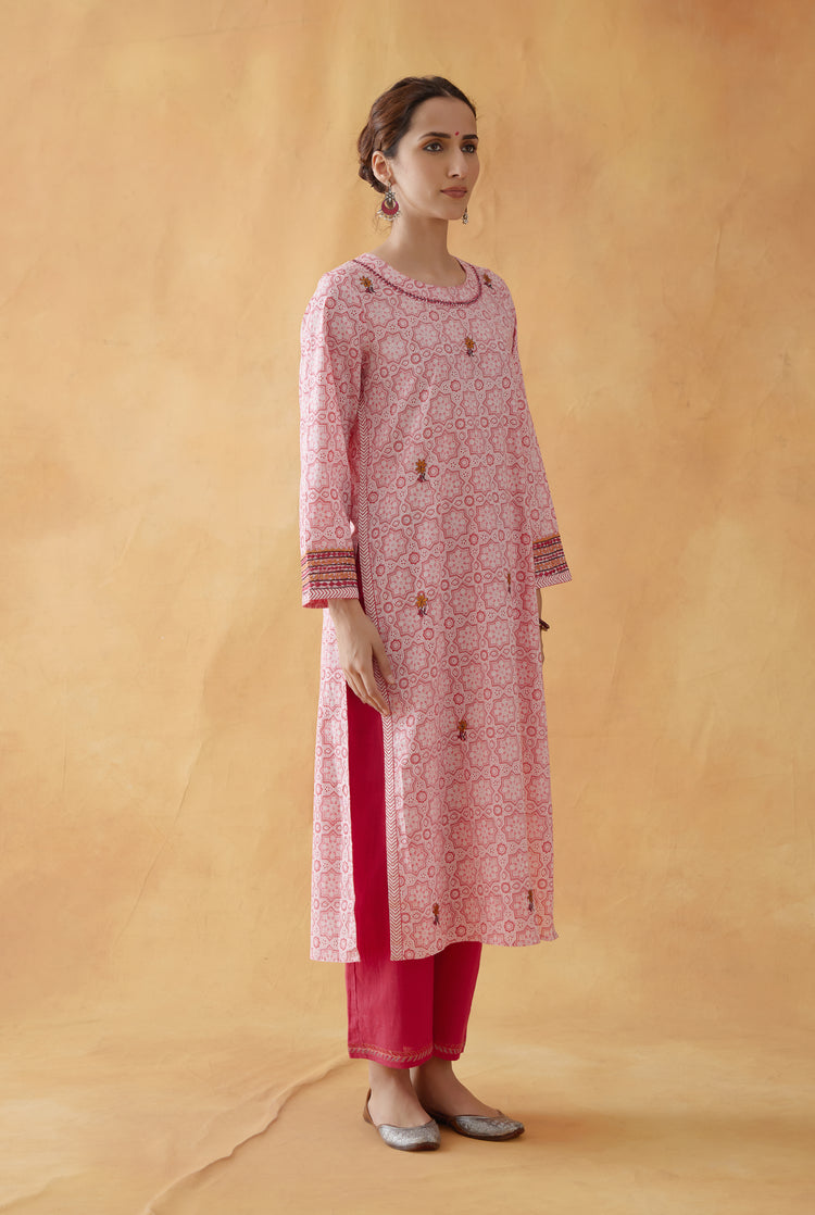 Reva Kurta Light Pink ( Set of 2 ) (8811870519595)