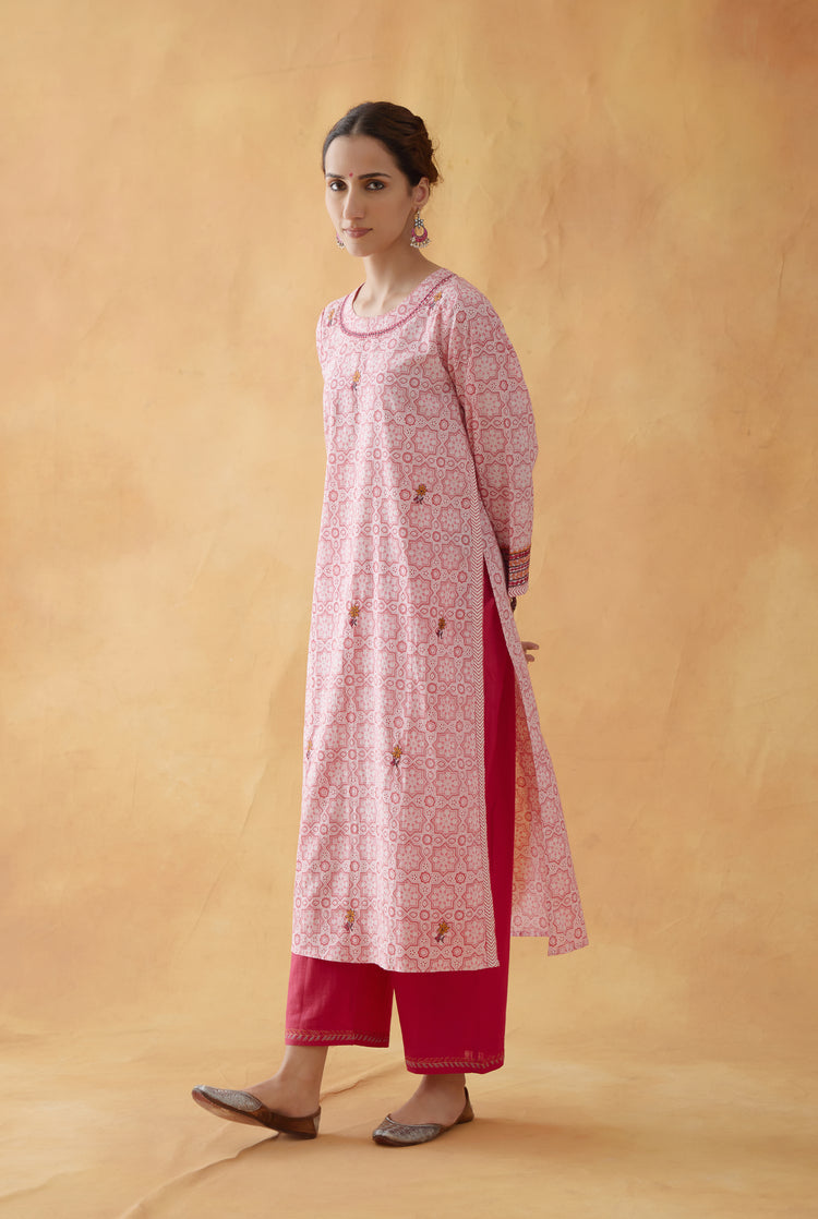 Reva Kurta Light Pink ( Set of 2 ) (8811870519595)
