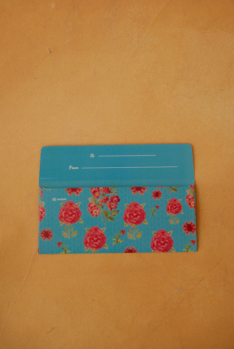 Gulab Envelope Turquoise (Set of 5) (8811788075307)