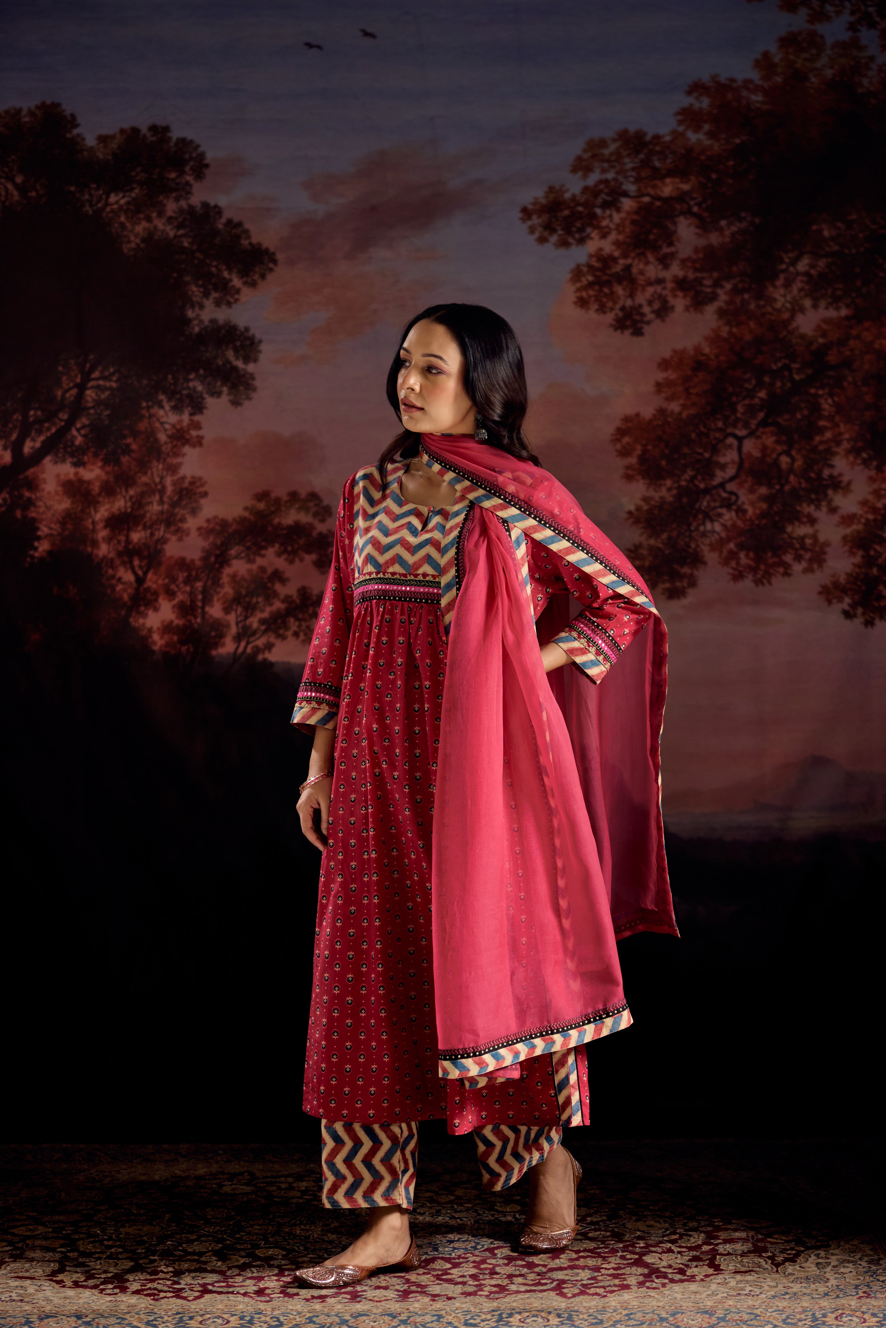 Medh Dupatta Pink