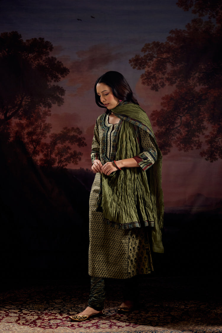 Rozana Dupatta Green
