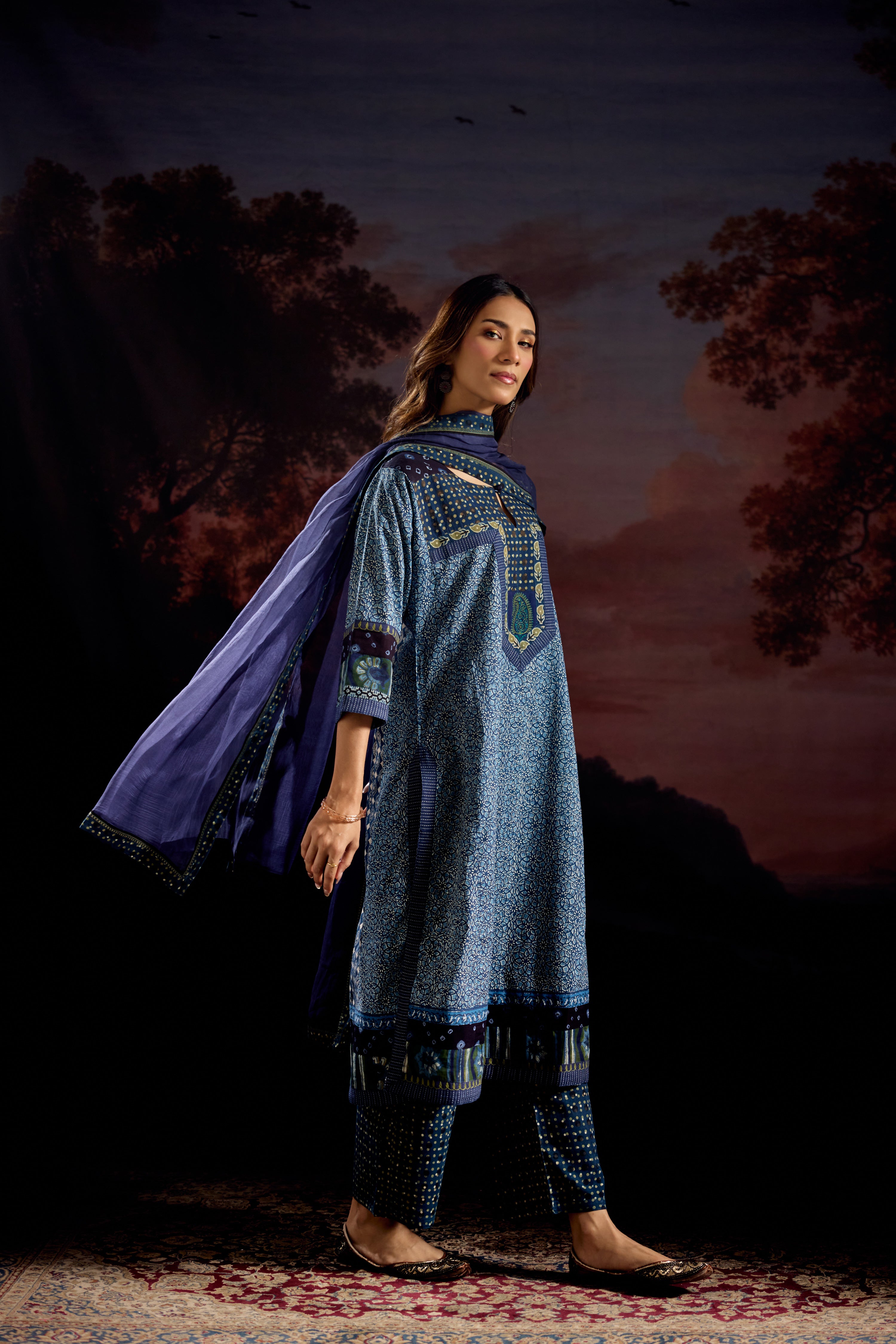 Medh Dupatta Blue